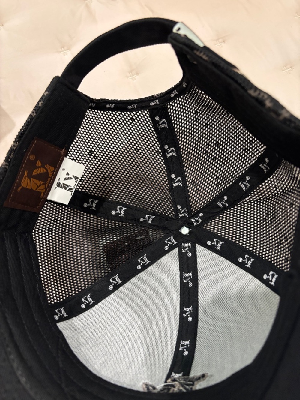 Monogram Pattern Baseball Cap - Picture 4 of 5
